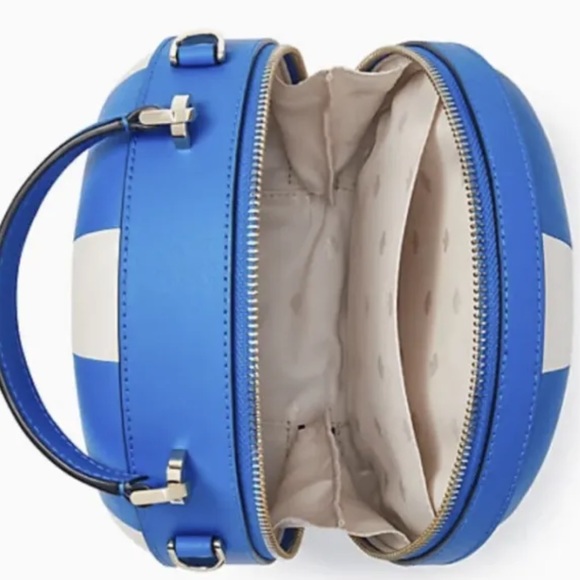 Kate Spade Pool Float Crossbody NWT Blue White Round Handbag - Picture 4 of 10